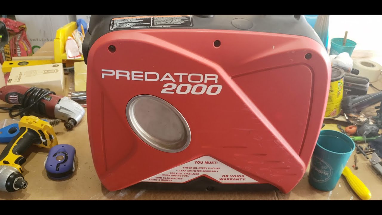 Cómo hacerle cambio de aceite a generador de corriente  Predator 2000 de Harbor  Freight .