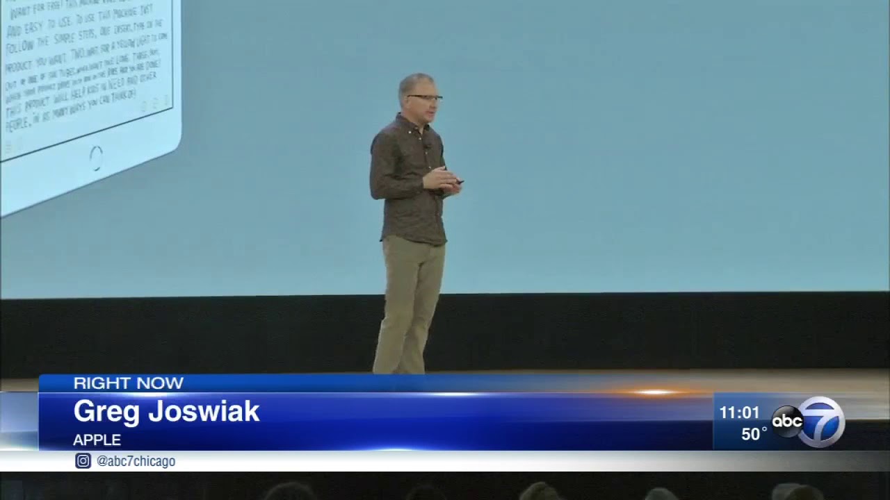 Apple announces new iPad at Lane Tech HS event