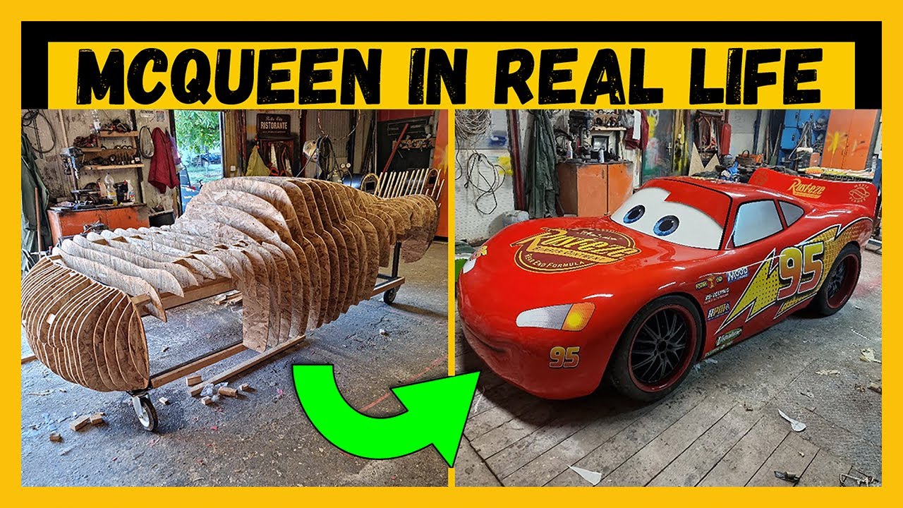 How To Build A Lightning McQueen In Real Life | Easy Method To Make Lightning McQueen Cars