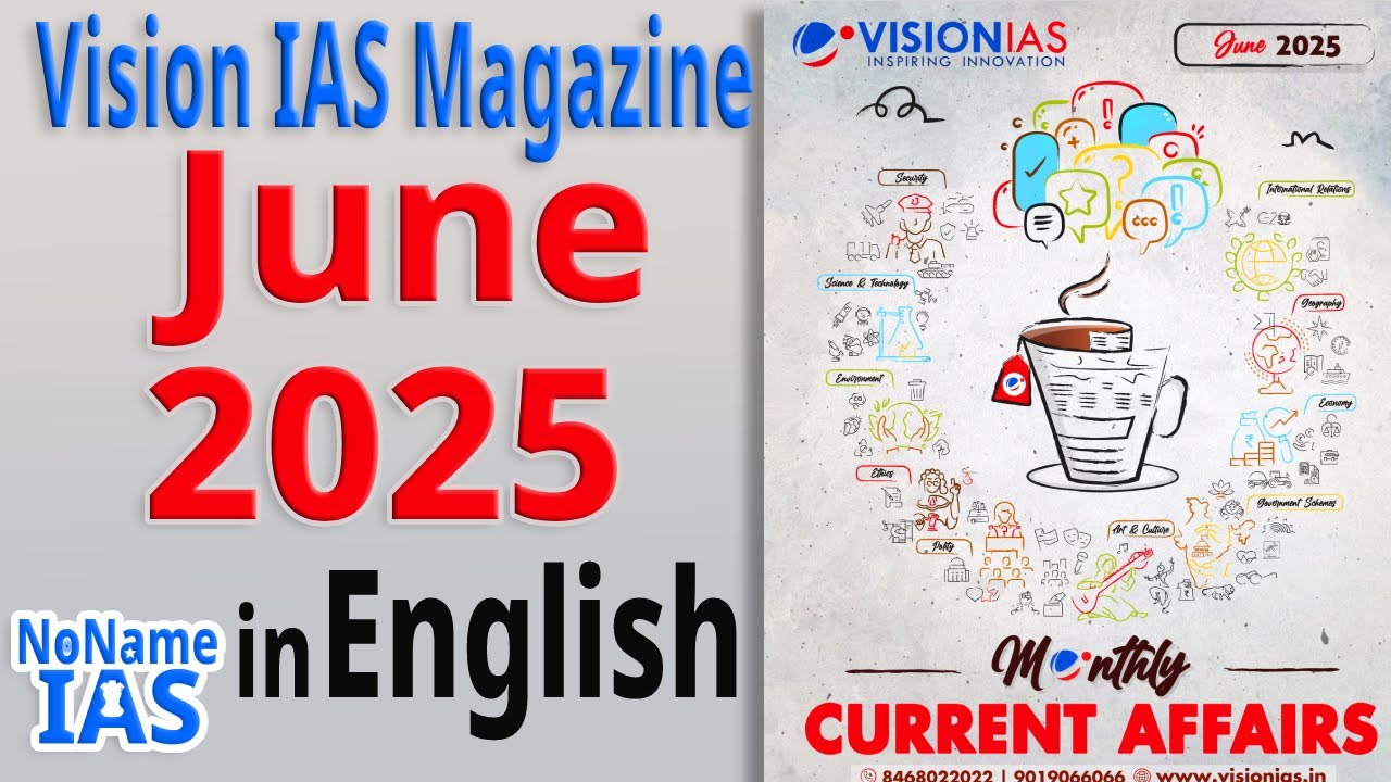 Vision IAS Monthly Magazine June 2025 In English | NoName IAS