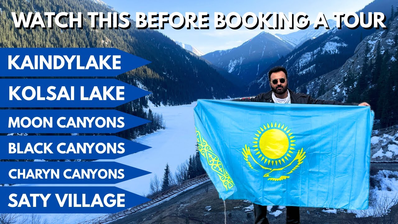 Kolsai Lake, Kaindy Lake & Canyons full day tour | Kazakhstan Travel Vlog #rohitbhalla