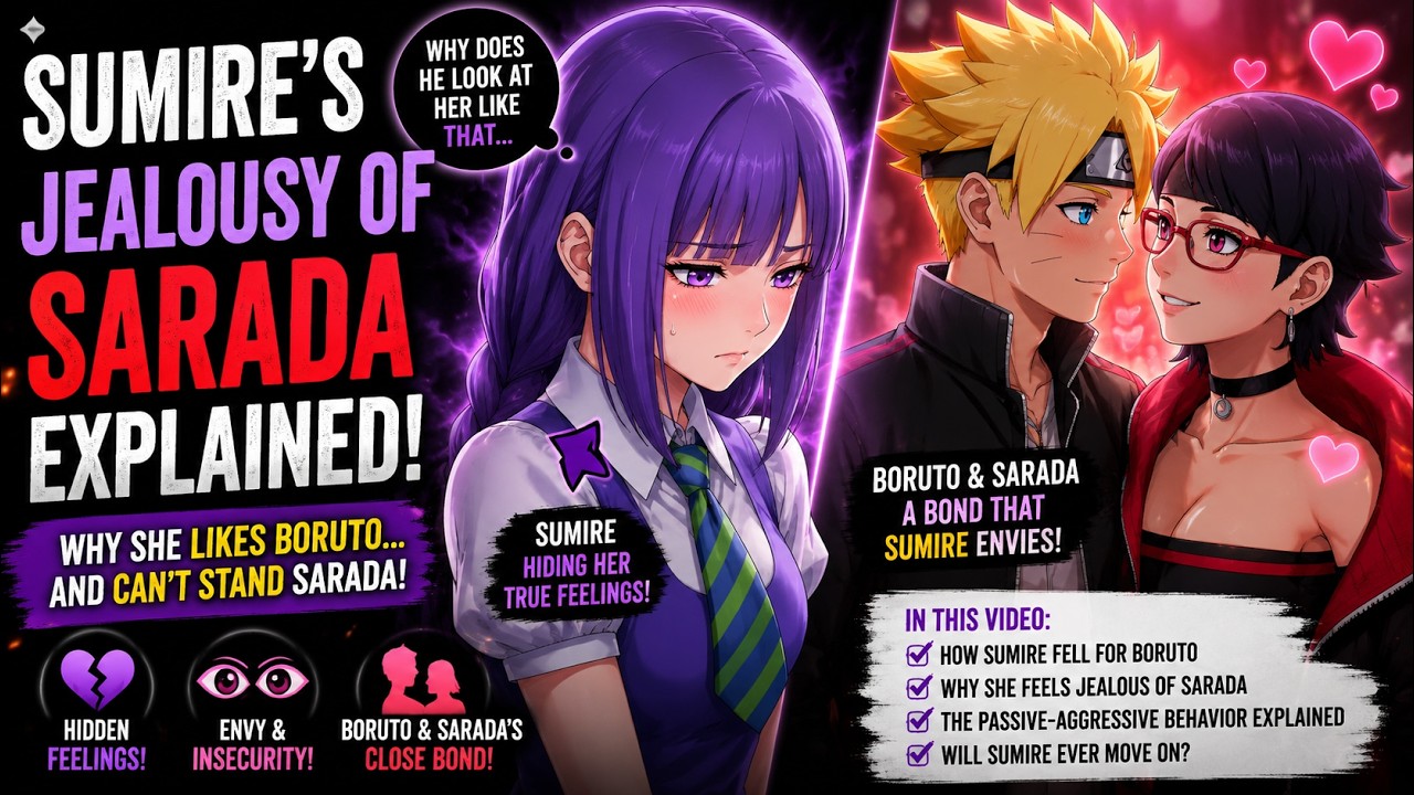 How Sumire's Crush on Boruto Caused Her Envy of Sarada and Passive-Aggressive Behaviour Towards Her?