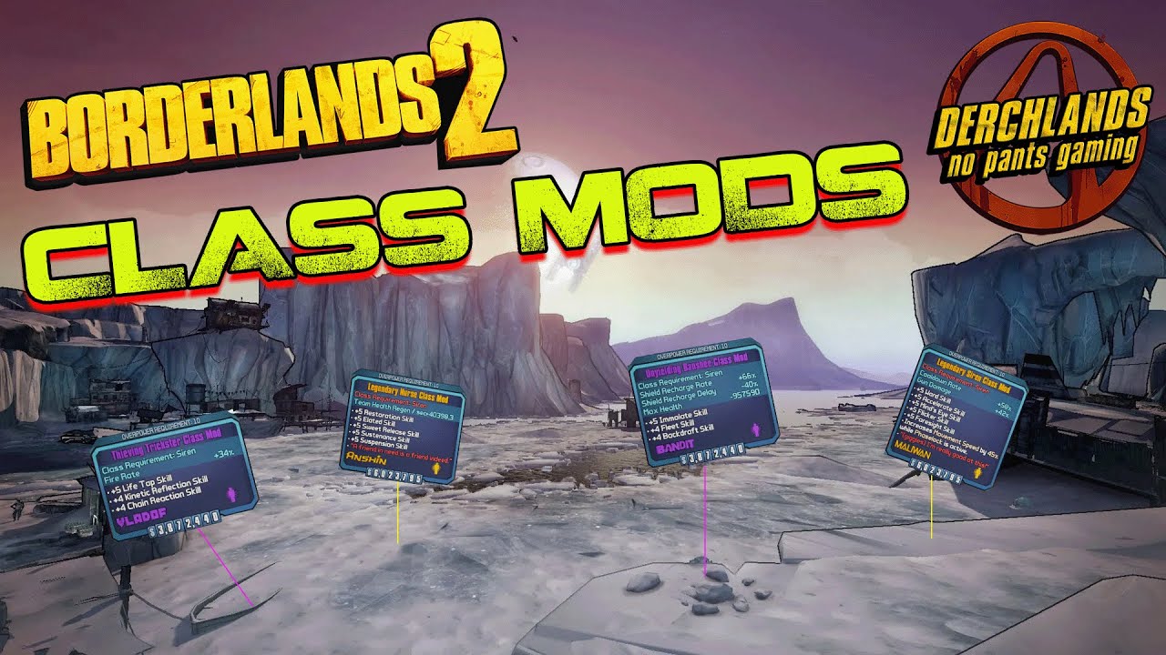 Что делает Borderlands 2 вечной: Модификации классов