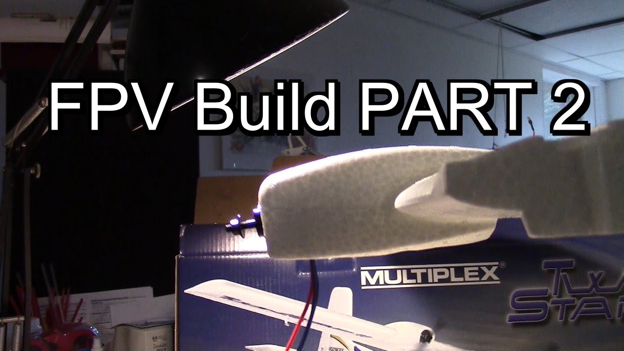 Multiplex Twin Star II FPV Build Part 2 - DIY motor mounts, assembling wing halves