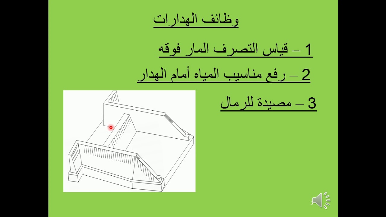 رسم الهدار الفيومى منزوع الاتربة