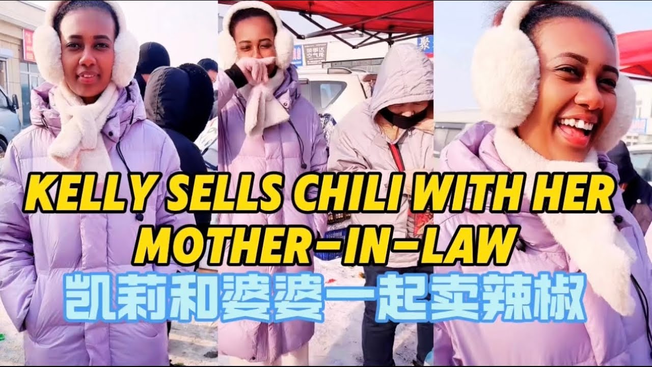Kelly and her mother-in-law went to the market to sell chili peppers