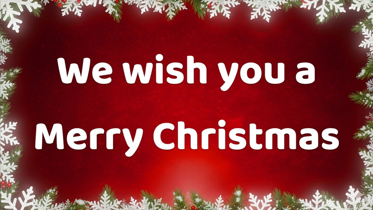 We wish you a Merry Christmas with Lyrics - Original 🎄 | Christmas Song