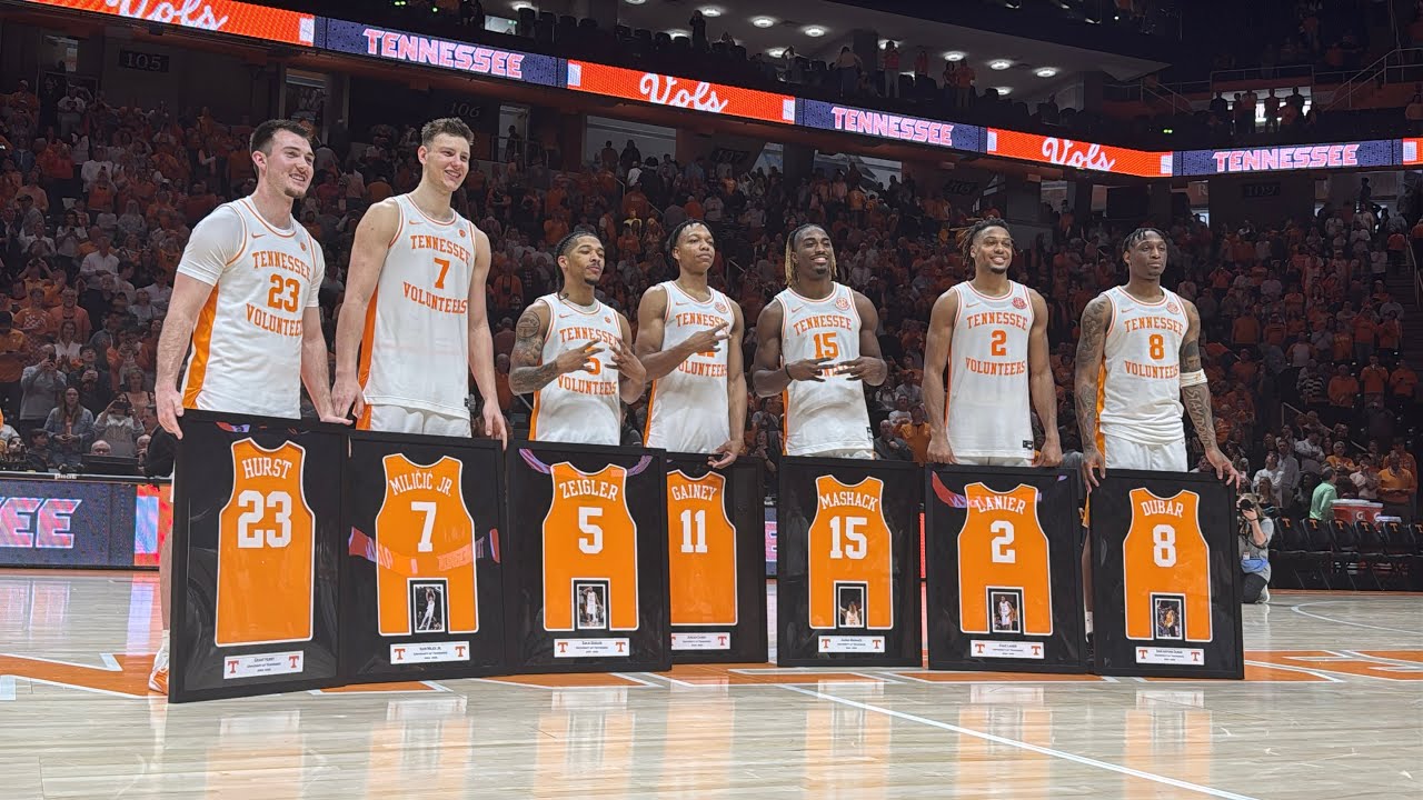 Tennessee Basketball FULL Senior Day Presentation: Zakai Zeigler, Rick Barnes, Jahmai Mashack, More