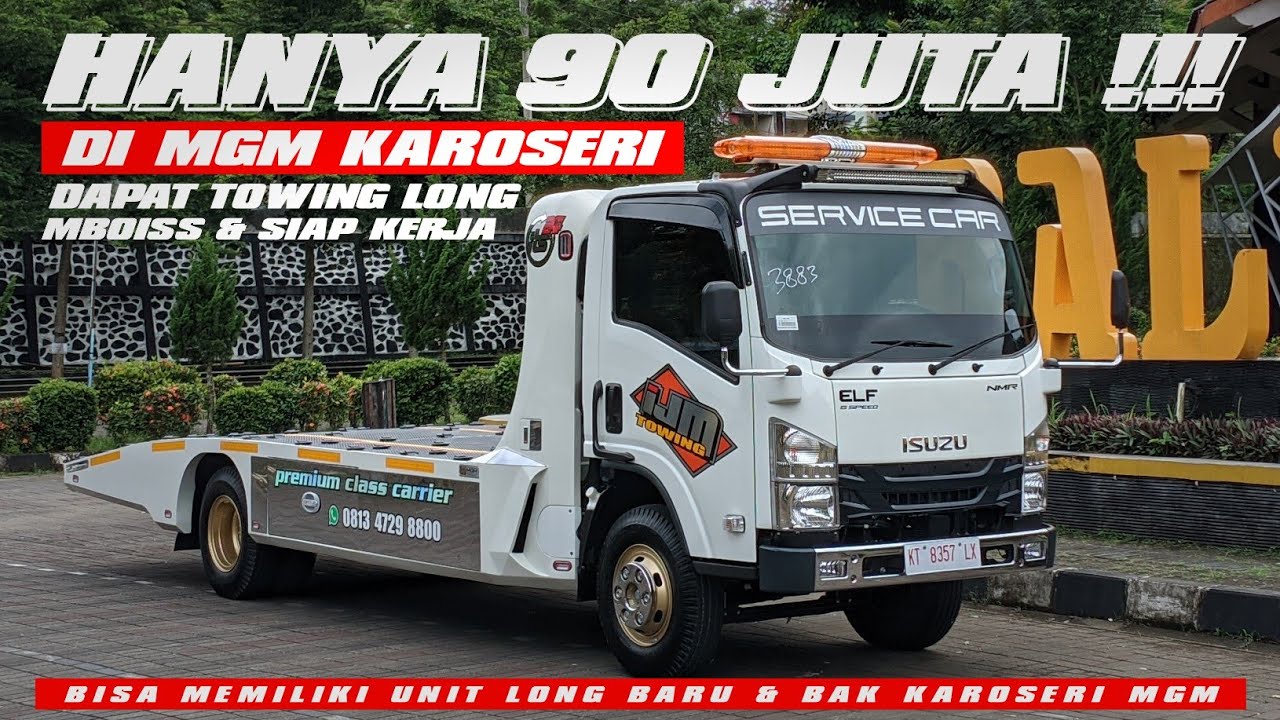 PEMBUATAN KAROSERI TOWING LONG SASIS PAKET MBOIS 90JT LENGKAP PERALATAN DAN SRUT ( UJI TIPE)