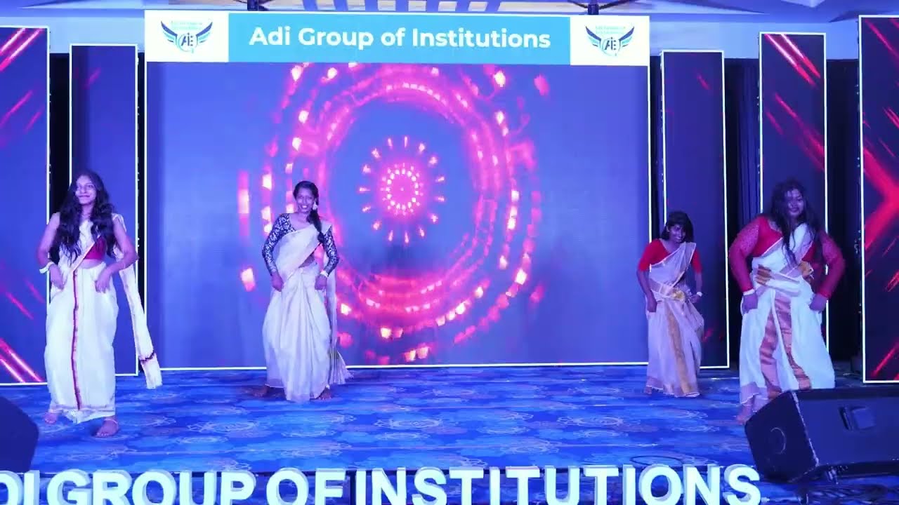 College Dance Performance  | Adi Institute Onam 2025 | Group Dance Video