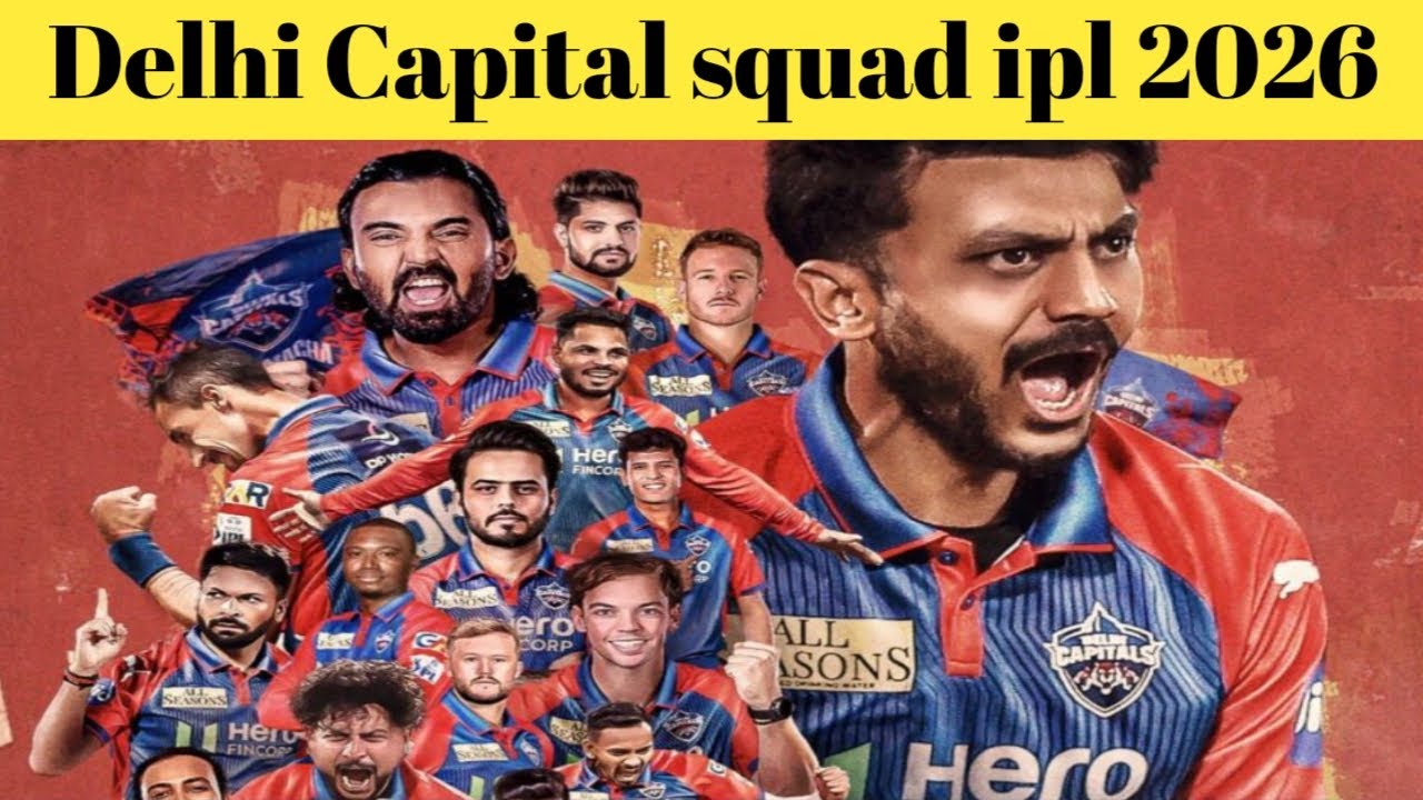IPL 2026 - Delhi Capitals Full Squad | DC Team 2026 Players List | DC 2026 Squad