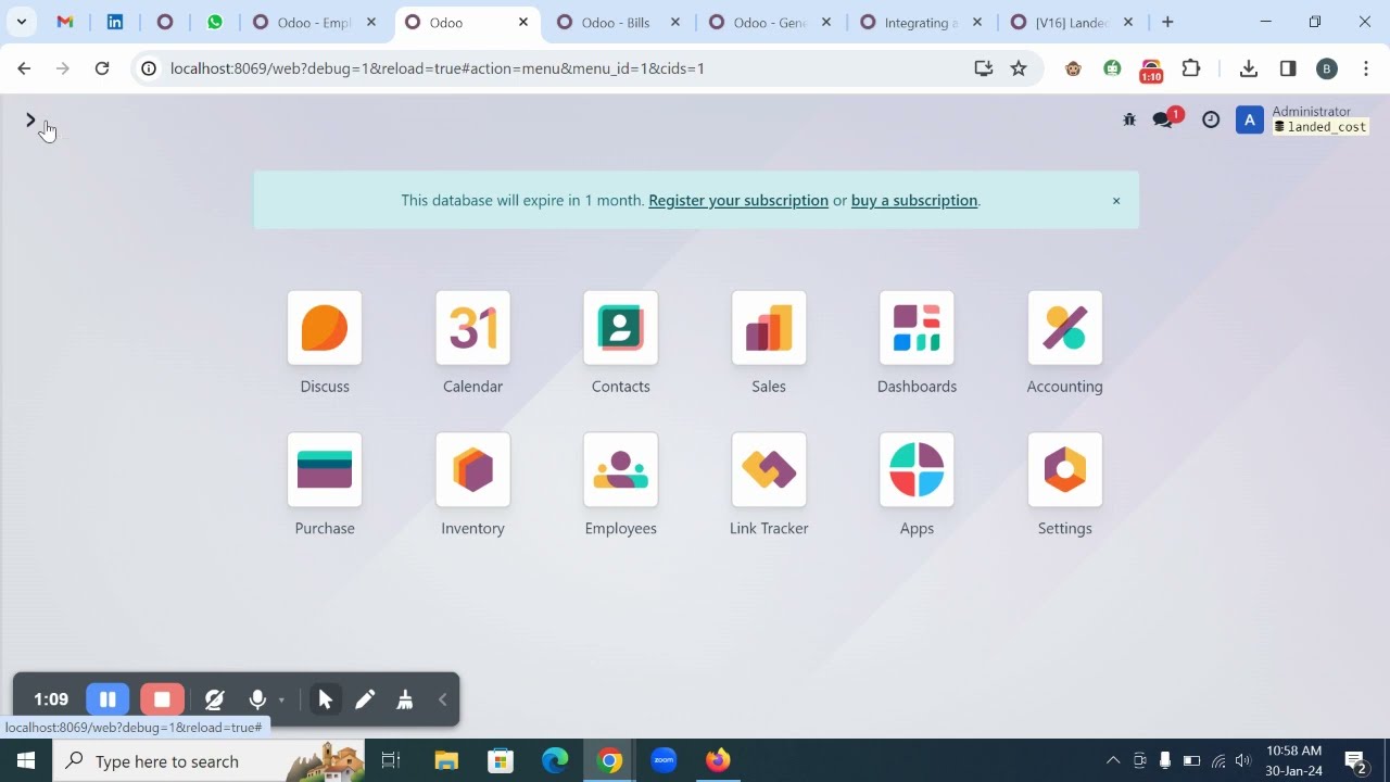 How to handle Landed Cost from a different supplier in Odoo