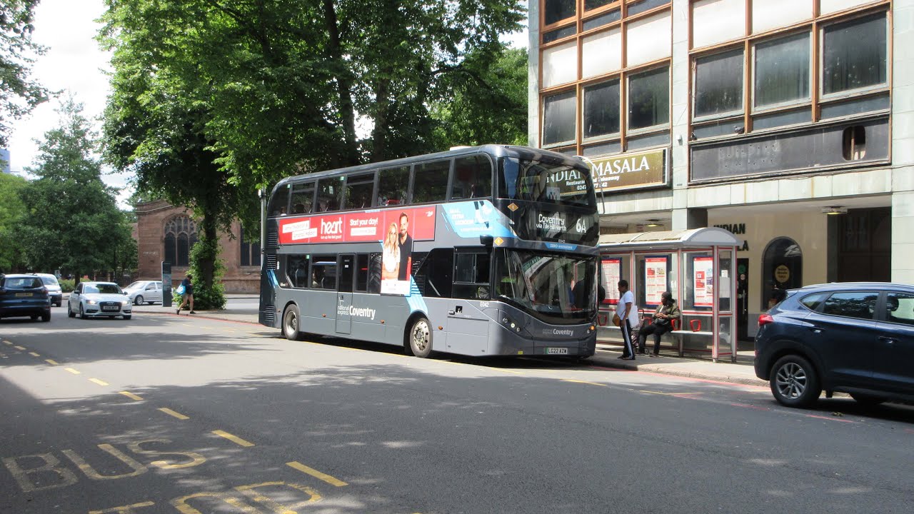 Mostly Electric Buses In Coventry, June 2025.