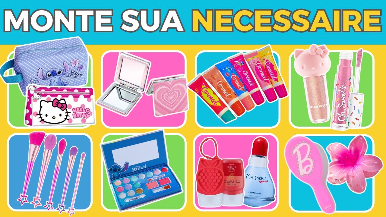 MONTE SUA NECESSAIRE PERFEITA! 💄🎀 JOGO DAS ESCOLHAS #giragiraquiz