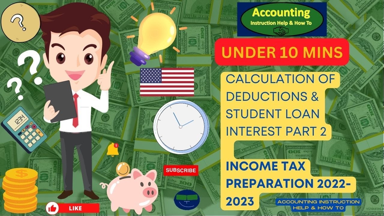 Calculation of Deductions & Student Loan Interest Part 2 - Income Tax 2023