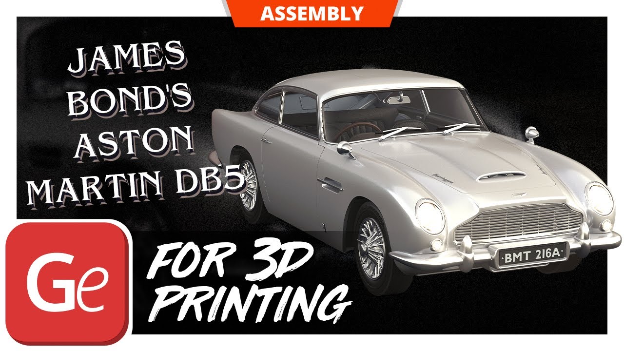 James Bond's Aston Martin DB5 3D Printing Model | Assembly by Gambody