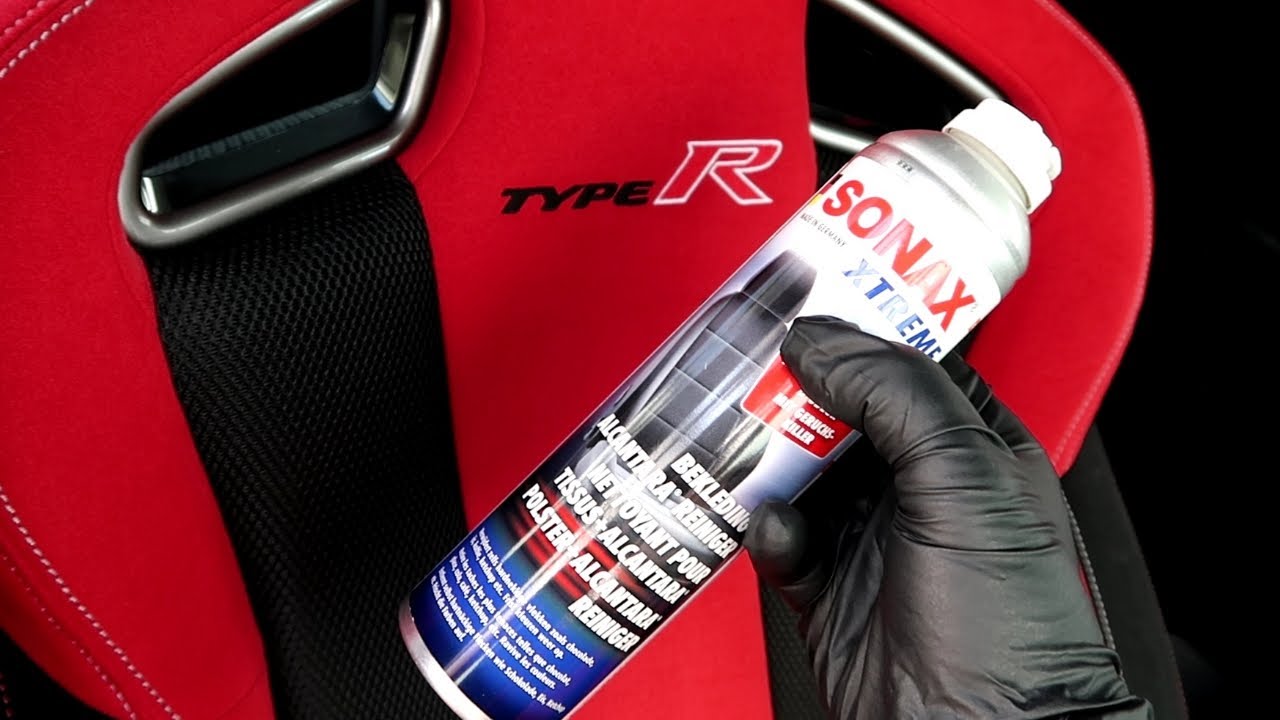 ASMR Interior Car Detailing Honda Civic Type R FK8 (Alcantara Armrest) with Sonax Xtreme #asmr