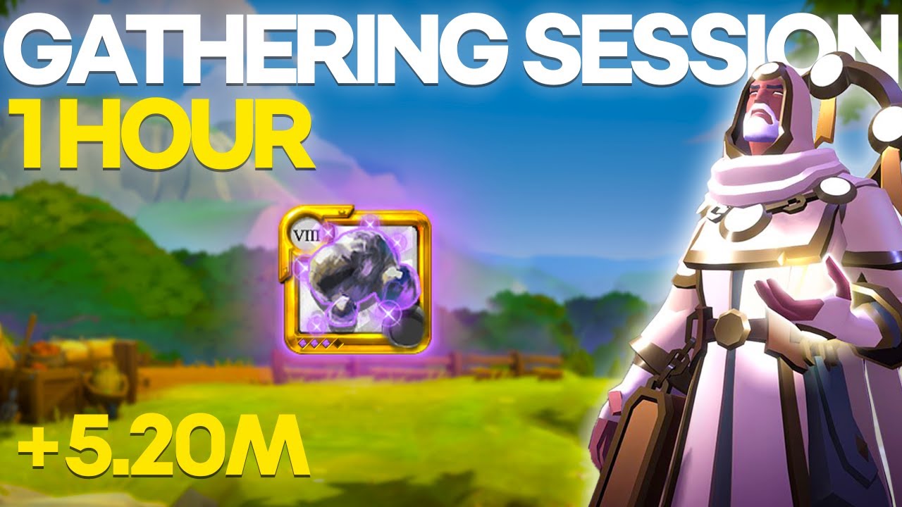 5M EN 1 HORA DE FARMEO, MAPAS T8 | GATHERING SESSION #3| ASMR ALBION ONLINE