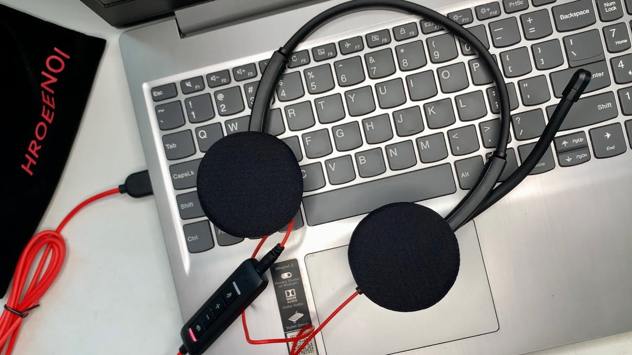 BEST USB Headset? HROEENOI WRHW03 Noise Cancelling Headphones with Microphone Unboxing and Review