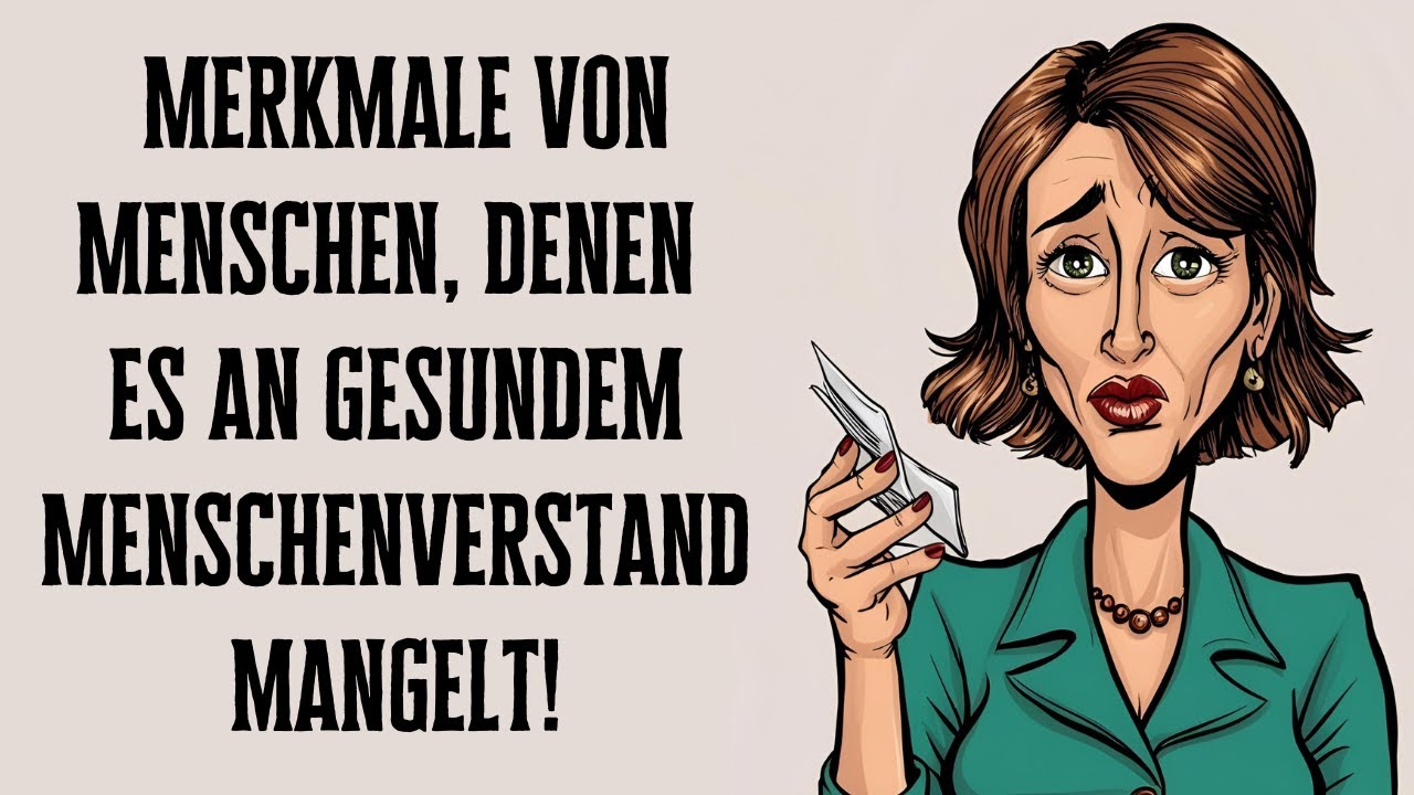 Schockierende  Merkmale von Menschen, denen es an gesundem Menschenverstand mangelt!