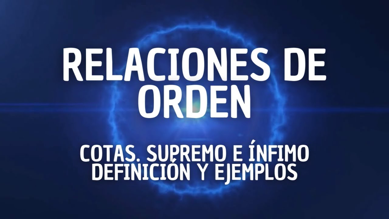Cotas. Supremo e ínfimo - Definición y primeros ejemplos