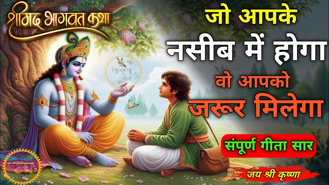 जो आपके नसीब में होगा वो जरूर मिलेगा | Bhagwat Geeta Saar | Shreemad Bhagwad Gita #geeta #krishna 