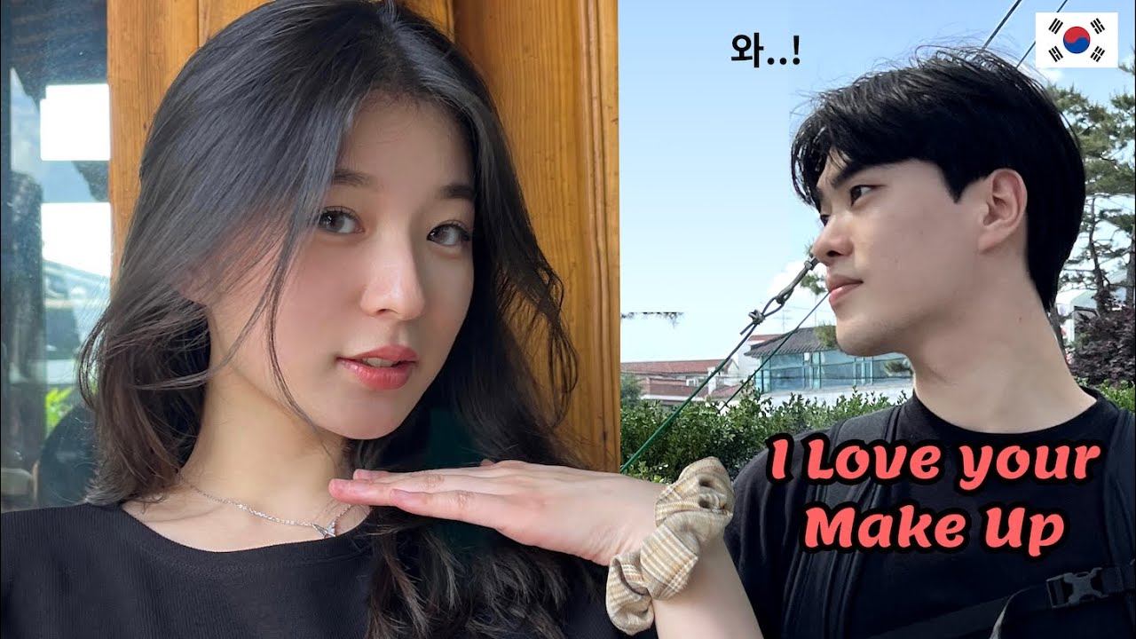 GRWM for a Date! | Korean Boyfriend speaking Danish | Make Up Tutorial & Couple café Vlog in Seoul