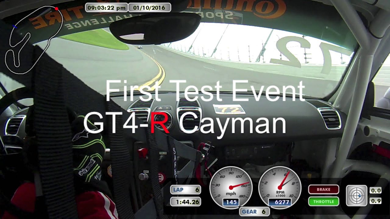 DeMan Motorsport In-Car ROAR before the Rolex 24 2016 Porsche Cayman GT4