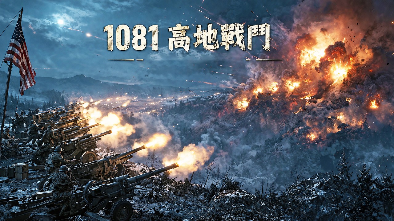 【2026最新戰爭劇】1081高地血戰凌晨引爆，美軍火炮鋪天蓋地志願軍山頭被炸成火海仍死守不退！#KoreanWar #ArtilleryHell #WarZone #Battlefield