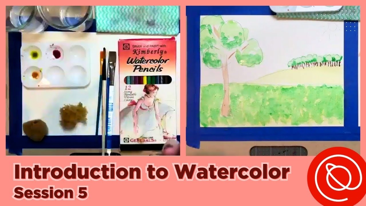 Введение в акварель: пятое занятие