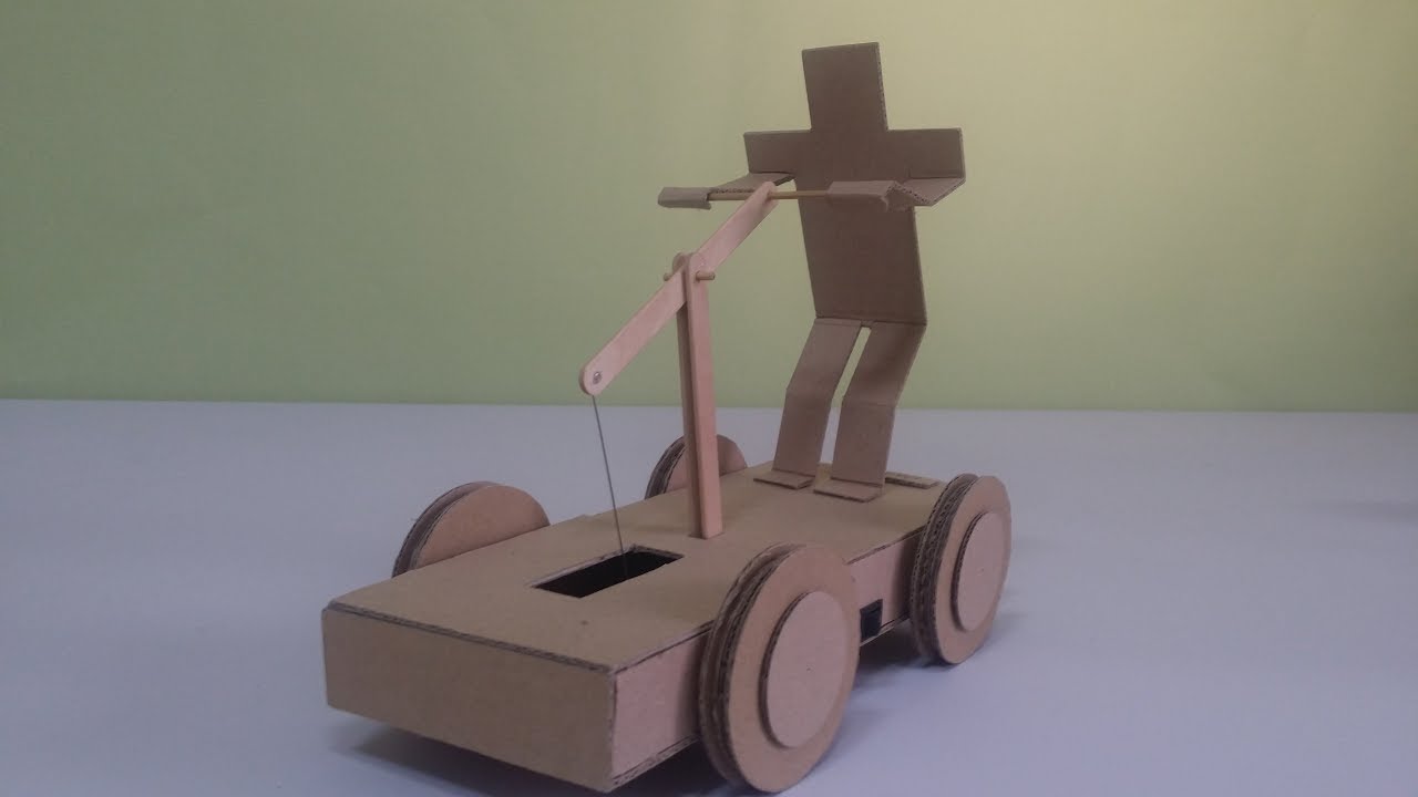 [DIY] Cardboard Railroad Handcar (PUMP CAR)