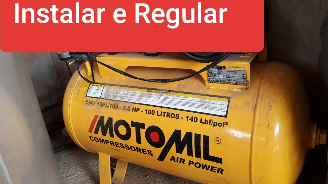 Como Ligar Compressor MOTOMIL e Regular Pressostato