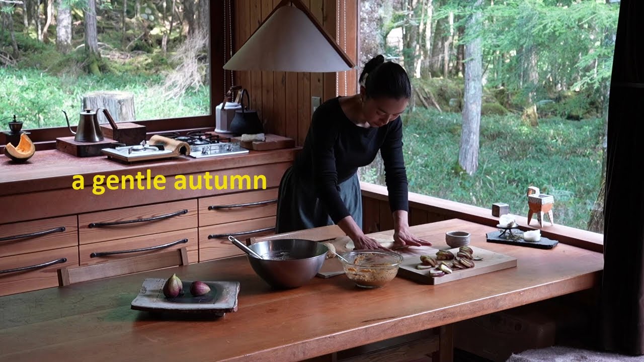 かぼちゃとイチジクのタルト作り | 家で過ごす秋の日 | Autumn is here. Pumpkin and fig tart | slow life