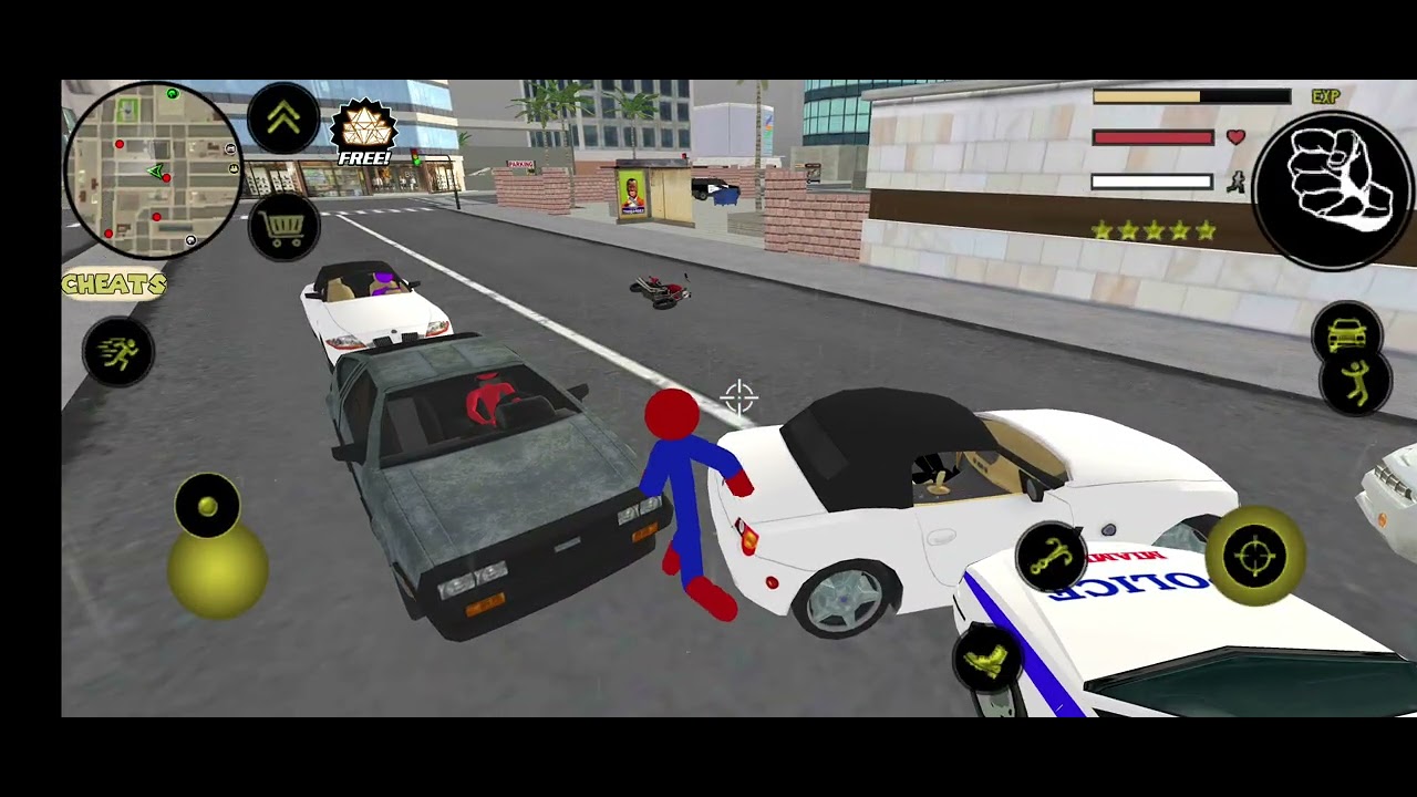 Stikman rope hero Spiderman