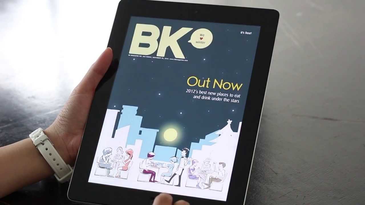 BK Magazine iPad app for Advertisers