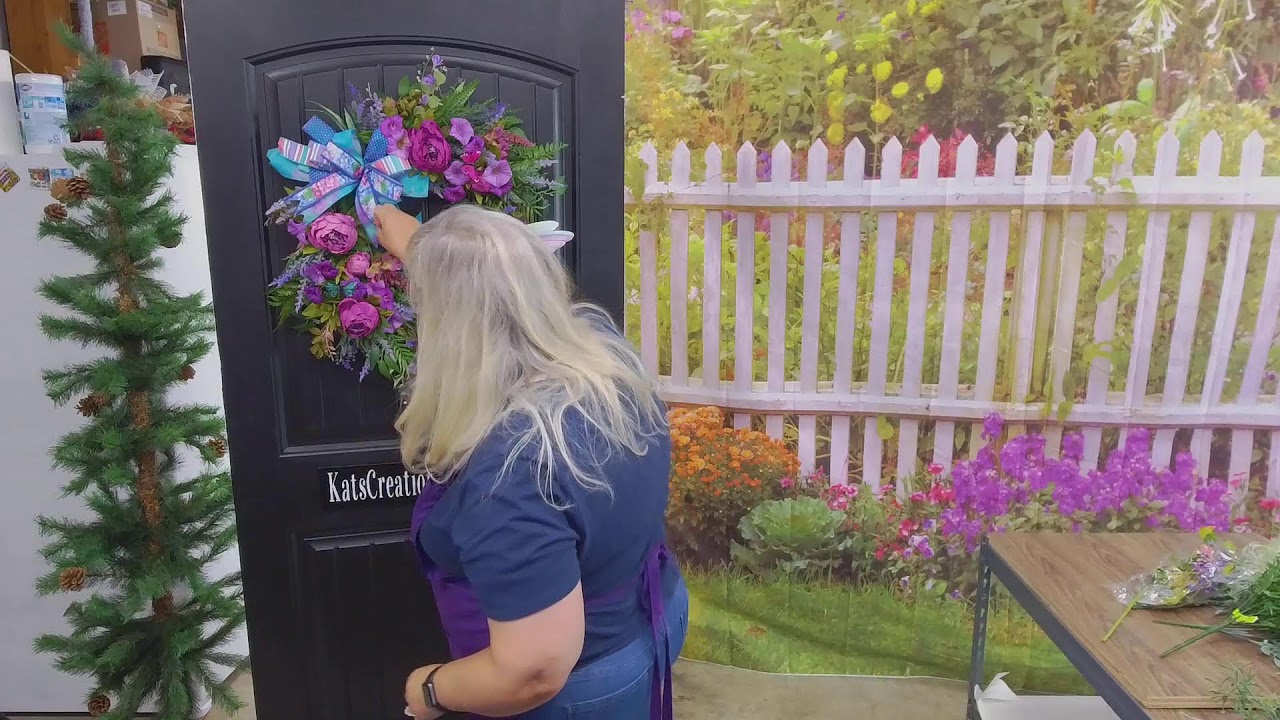 How to Make a Hummingbird Floral Grapevine Wreath Making Tutorial with Kat from KatsCreationsNMore