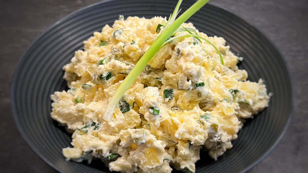КАРТОФЕЛЬНЫЙ САЛАТ ОТ ТЕТИ КАШИ – чрезвычайно просто и вкусно. субтитры на вашем языке