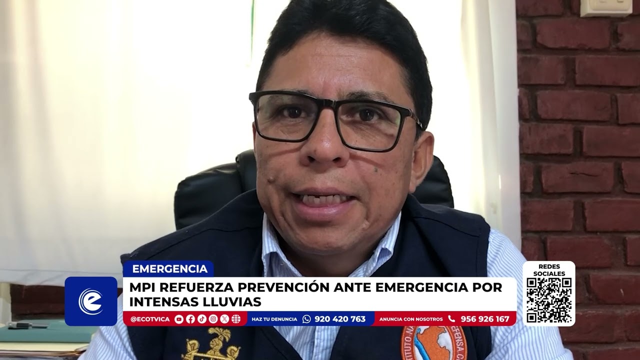 #ICA | MPI REFUERZA PREVENCIÓN ANTE EMERGENCIA POR INTENSAS LLUVIASE