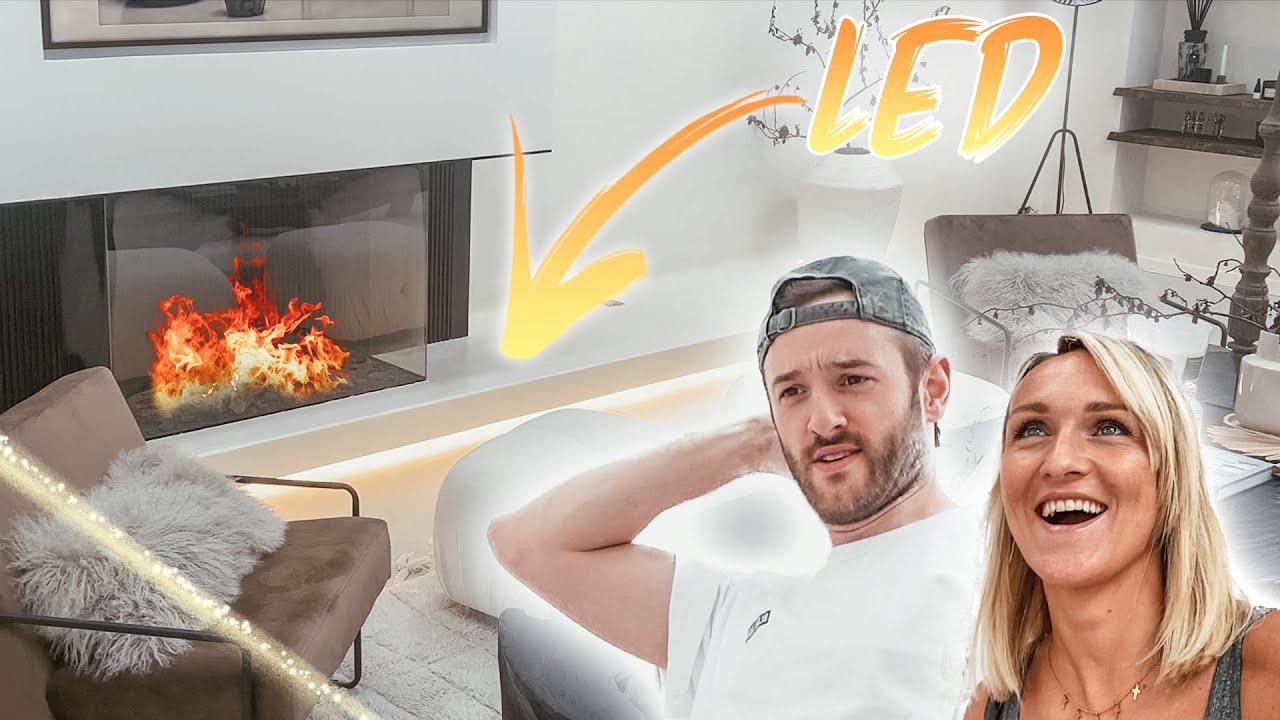 UN BANDEAU LED SOUS LA CHEMINÉE ! (trop bonne idée) - EP91