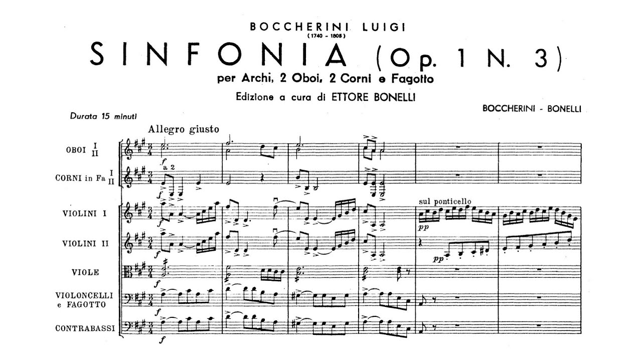 Luigi Boccherini &ndash; Symphony in A major, G.511