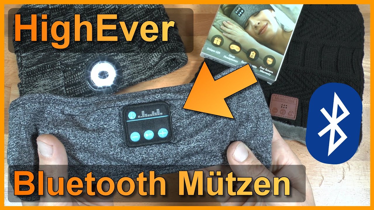 Musikalische Bluetooth-Wollm&uuml;tzen, Stirnb&auml;nder & mehr von HighEver!