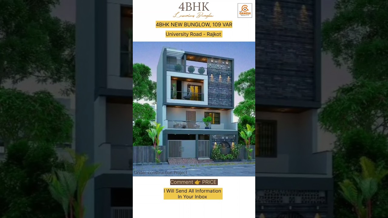 Rajkot's MOST LUXURIOUS 4BHK Bungalow for Sale NOW!