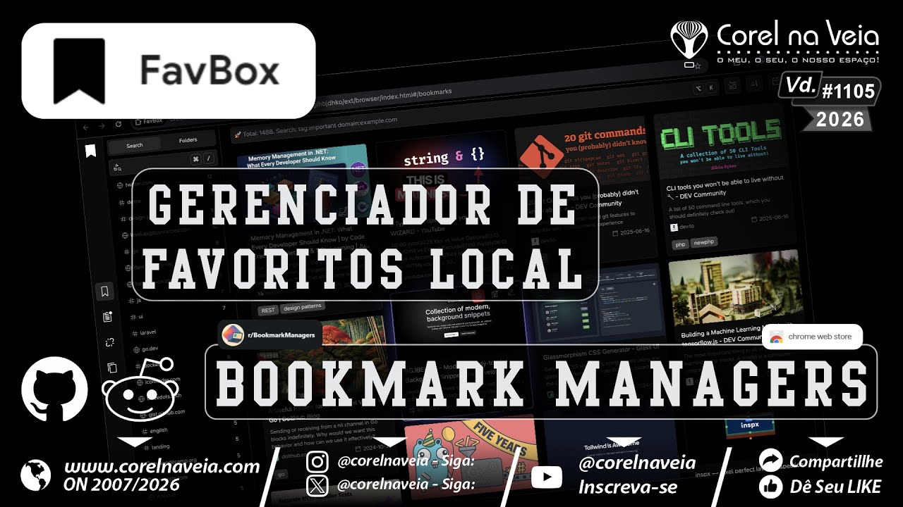 FavBox Gerenciador de Favoritos Local Best Bookmark Managers