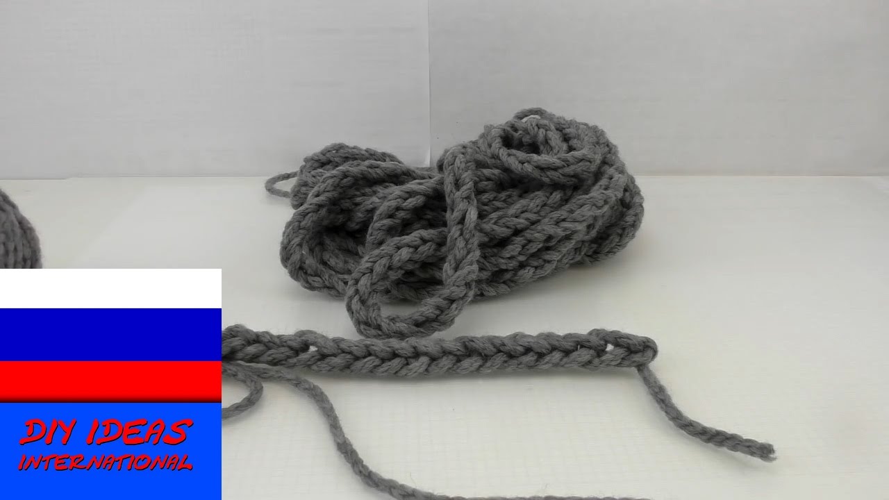 Сами делаем толстую пряжу для вязания на руках без спиц