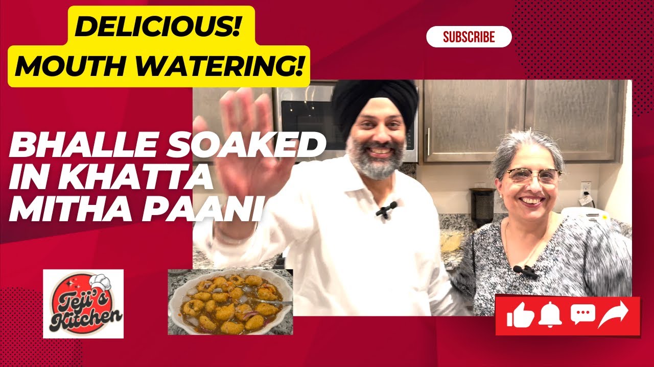 Delicious!! Mouth Watering!! Bhalle Soaked in Khatta Mitha Paani