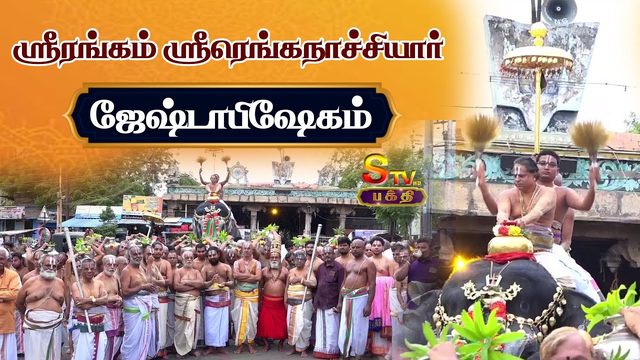 ஸ்ரீரங்கம் ஸ்ரீரெங்கநாச்சியார் ஜேஷ்டாபிஷேகம் |stvbakthi #srirangamtemple #trichy #perumal