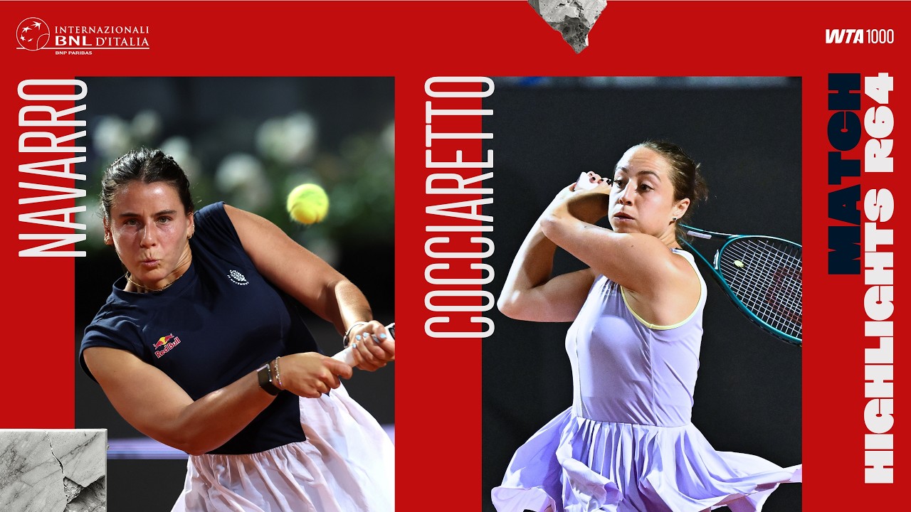 Navarro vs Cocciaretto | R64 Highlights | Rome 2026