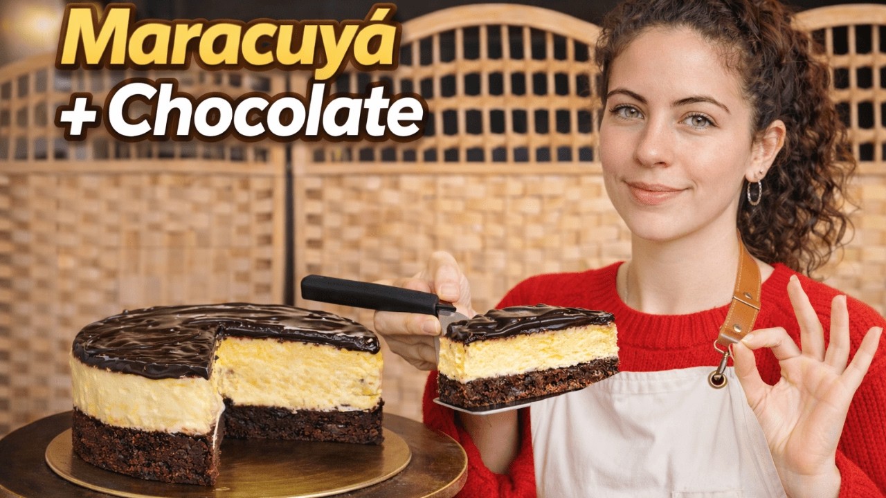 Torta de Maracuyá con Chocolate 🍫🍊 | Receta fácil, cremosa y elegante