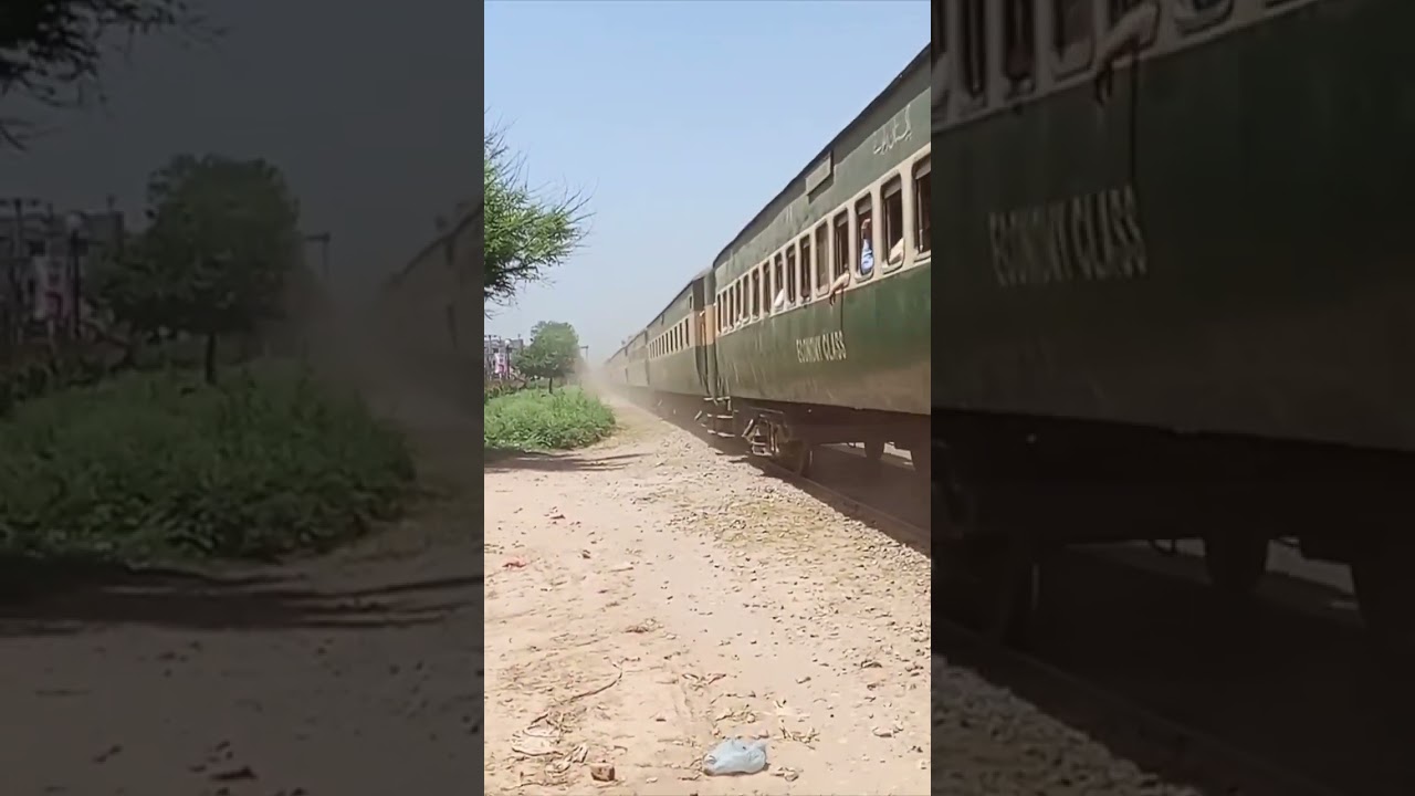 135UP Chanab Express Departure Mandi Bahauddin Railway Station Shorkot Lala Musa Branch Line