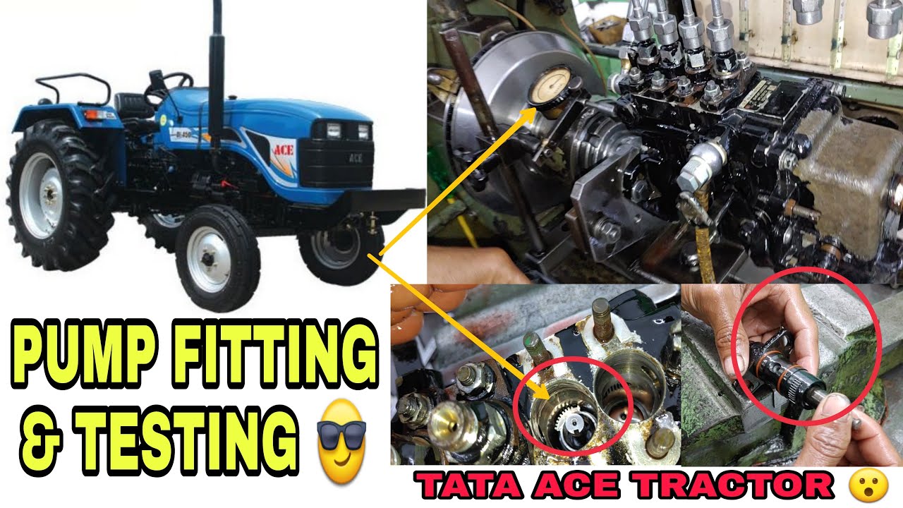 TATA ACE TRACTOR PUMP FITTING & TESTING